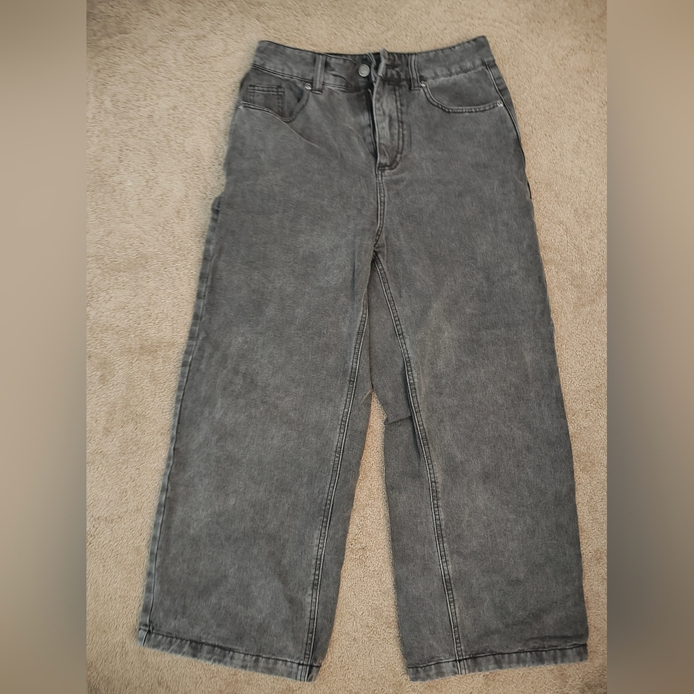 straight wide leg jeans